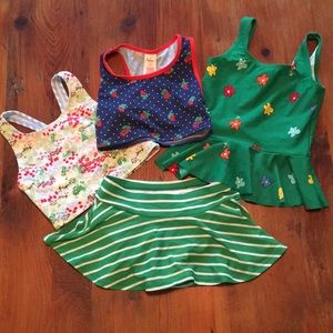 Hanna Andersson Boden Lot swimsuit 120 6 7 girls